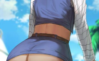Android 18 Mini Skirt Can't Hide Her THICC Ass by Shexyo | Android 18 Hentai 12