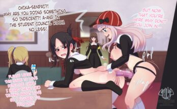 What is Love w Chika, Kaguya, Ai Hayasaka and Miko by Hornygraphite Kaguya-sama Love is War 1-min