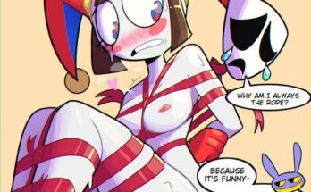 Pomni X Gangle Bondage by nipelets The Amazing Digital Circus-min