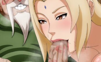 Tsunade’s Heads Game for Onoki by bonobo with a stylus Naruto