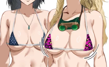 Alma and Gamma On Bikini by Hews – Monster Hunter Wilds