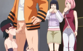 Sakura and Hinata Caught Naruto and Sarada in Action by Mrchungus – Boruto Hentai 9