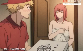 Denji X Makima Order Pizza by Redhornyhead – Chainsaw Man Hentai 3