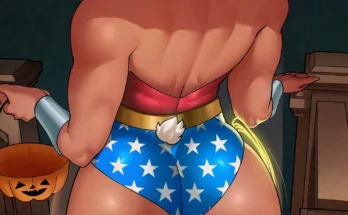 miruko as wonder woman for halloween by echosaber – dc x my hero academia 1