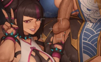 juri han selfie with chun-li and marisa rossetti by asura (artist) – street fighter