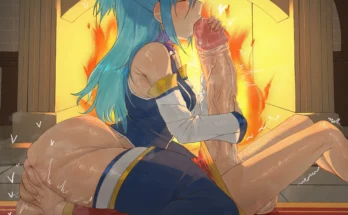 Aqua and Megumin's Massive Cock by Kyokeer - Kono Subarashii Sekai Ni Shukufuku Wo! Hentai 1